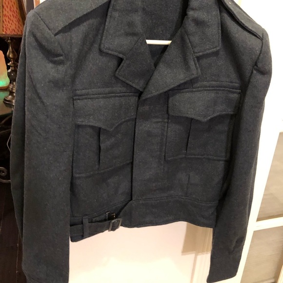 Women’s Flyvapnet Military Gray/Bluish Wool Field Jacket Size Small - Picture 8 of 13